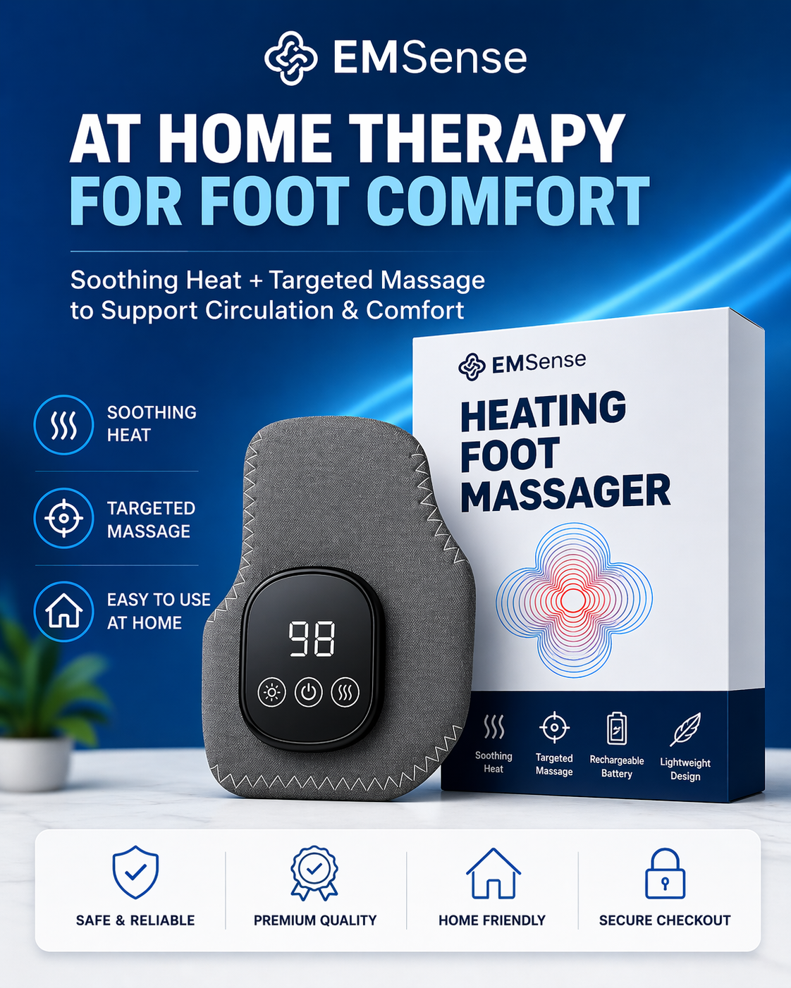 EMSense device and packaging